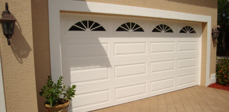 Commercial garage door installation for a business facility